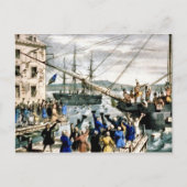 Boston Tea Party Briefkaart  (Voorkant)