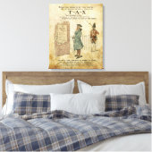 Boston tea Party Patriotic ode verpakt canvas (Insitu (Slaapkamer))