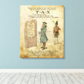Boston tea Party Patriotic ode verpakt canvas (Insitu (Houten vloer))