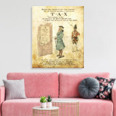 Boston tea Party Patriotic ode verpakt canvas (Insitu (Woonkamer))
