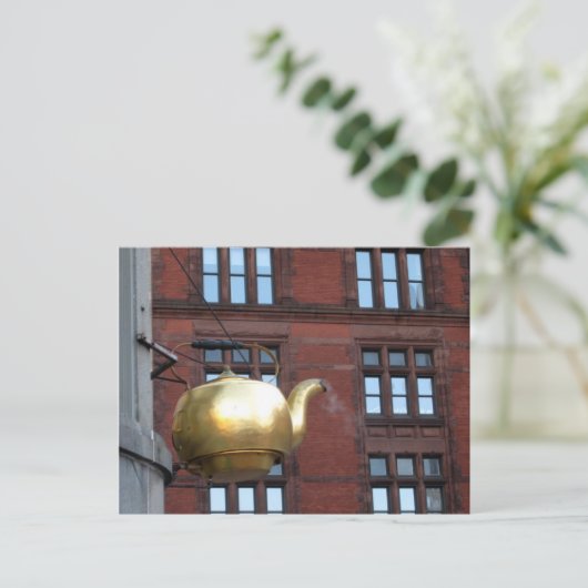 Boston Tea Pot Briefkaart (Staand voorkant)