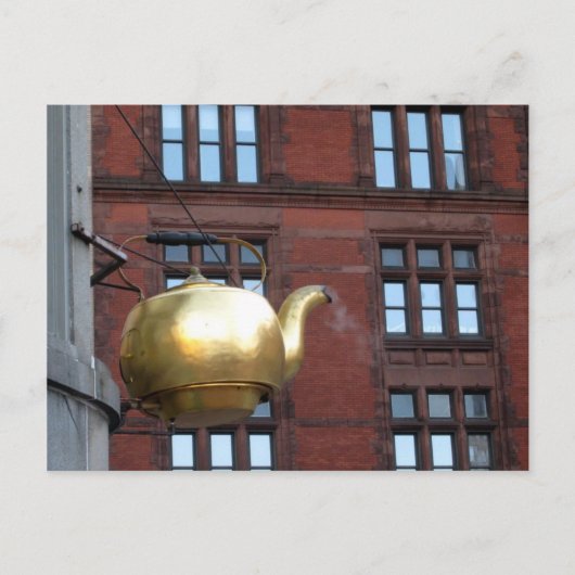 Boston Tea Pot Briefkaart (Voorkant)