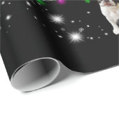 Boston Terrie kerstboom bedekt door vlieglicht Cadeaupapier (Rol Hoek)