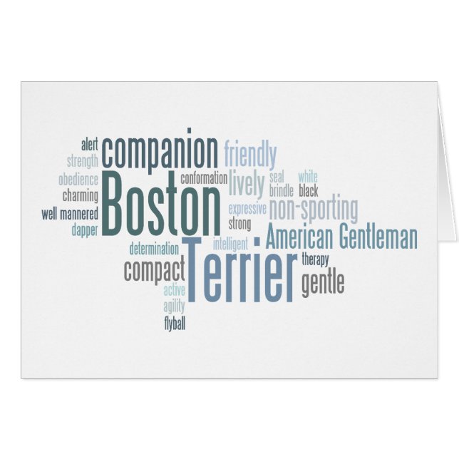 Boston Terrier (Voorkant Horizontaal)