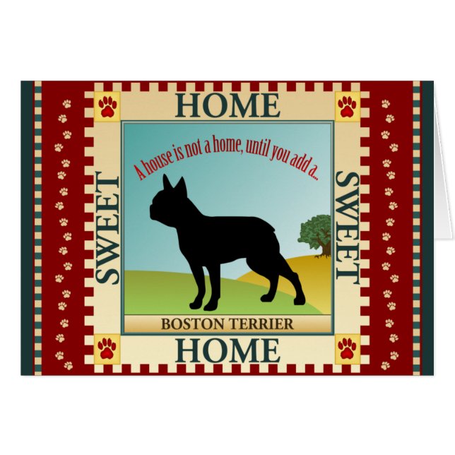 Boston Terrier (Voorkant Horizontaal)