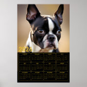 Boston Terrier 2026 Calendar  Poster (Voorkant)