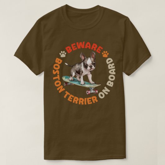 Boston Terrier 2 T-shirt (Design voorkant)
