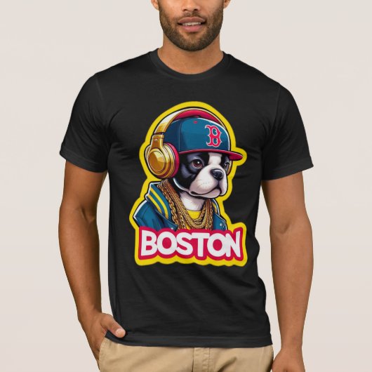 BOSTON TERRIER 2 T-SHIRT (Voorkant)