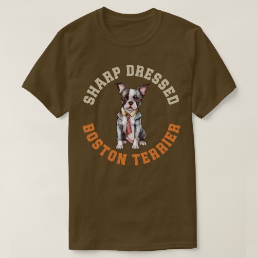 Boston Terrier 4 T-shirt (Design voorkant)