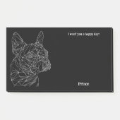 Boston Terrier Abstract Art Hondennaam Post-it® Notes (Voorkant)