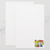 Boston Terrier Agility Briefpapier (Voorkant / Achterkant)