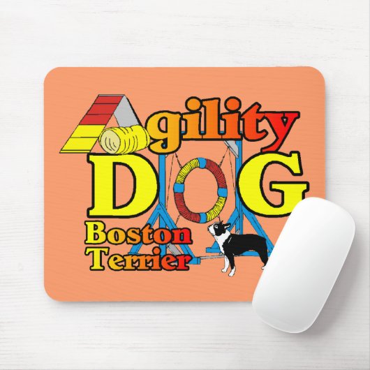 Boston Terrier Agility Cadeaus Muismat (Met muis)