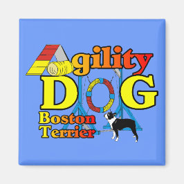 Boston Terrier Agility Gifts Magneet