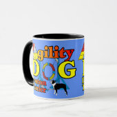 Boston Terrier Agility Gifts Mok (Voorkant links)