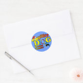 Boston Terrier Agility Gifts Ronde Sticker (Envelop)