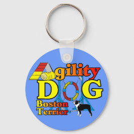 Boston Terrier Agility Gifts Sleutelhanger