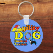 Boston Terrier Agility Gifts Sleutelhanger (Voorkant)