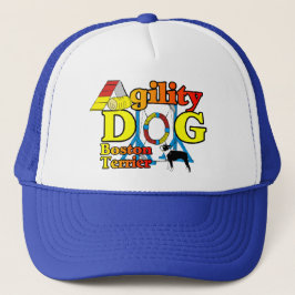 Boston Terrier Agility Gifts Trucker Pet