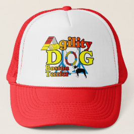 Boston Terrier Agility Gifts Trucker Pet