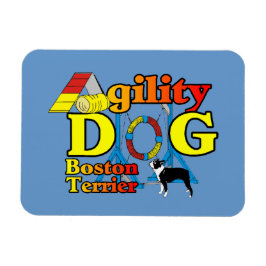 Boston Terrier Agility Magneet