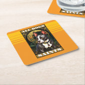 Boston Terrier Alle honden zijn heiligen Kartonnen Onderzetters (Schuin)