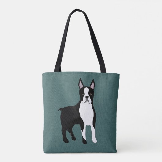Boston Terrier Allover Tas (Achterkant)