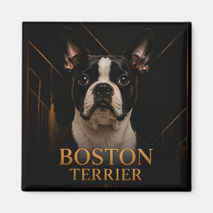 Boston Terrier American Classic Collectie Magneet