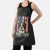 Boston Terrier Amerikaanse Klassieke Vlag Schort (Insitu)