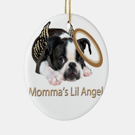 Boston Terrier Angel Ornament (Rechts)
