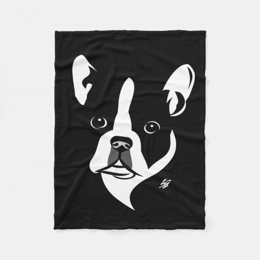 Boston Terrier Art Blankets Fleece Deken (Voorkant)
