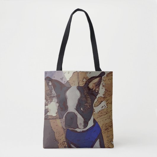 Boston Terrier Art Tote Bag (Voorkant)