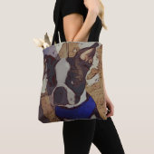 Boston Terrier Art Tote Bag (Dichtbij)