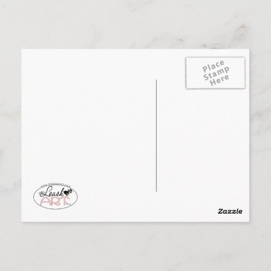 Boston Terrier Aviator Briefkaart (Achterkant)