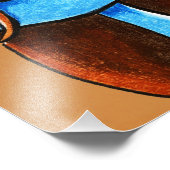 Boston Terrier Aviator Ink Pencil Tekening Foto Afdruk (Hoek)