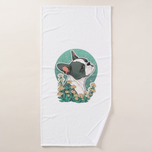 Boston Terrier Badhanddoek (Badhanddoek)