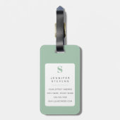 Boston Terrier Bagage Labels (Achterkant verticaal)