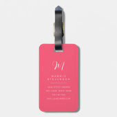 Boston Terrier Bagage Labels (Achterkant verticaal)