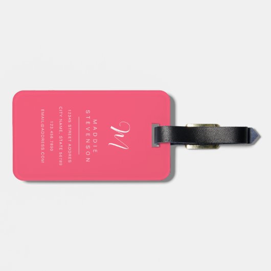 Boston Terrier Bagage Labels (Achterkant horizontaal)