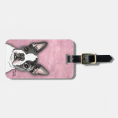 Boston Terrier Bagagelabel (Voorkant horizontaal)