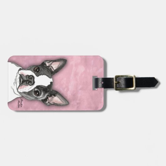 Boston Terrier Bagagelabel (Voorkant horizontaal)