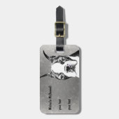 Boston Terrier Bagagelabel (Voorkant verticaal)