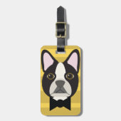 Boston Terrier Bagagelabel (Voorkant verticaal)