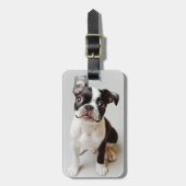 Boston Terrier Bagagelabel (Voorkant verticaal)