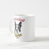 Boston Terrier Bah Humbug Koffiemok (Voorkant links)
