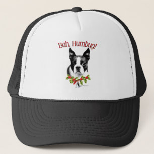 Boston Terrier Bah Humbug Trucker Pet