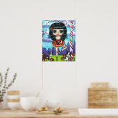 Boston Terrier Ballet Ballerina Fairy Big Eyes Poster (Keuken)