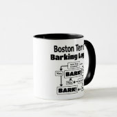 Boston Terrier Barking Logic Mok (Voorkant rechts)