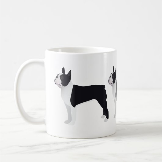Boston Terrier Basic Breed  Design Koffiemok (Links)