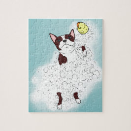 Boston Terrier Bath Legpuzzel