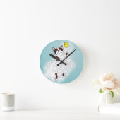 Boston Terrier Bath Ronde Klok (Huis)